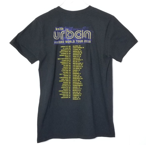 KEITH URBAN Ripcord World Tour 2016 Concert Graphic T-shirt Size M Country Music - Picture 3 of 7